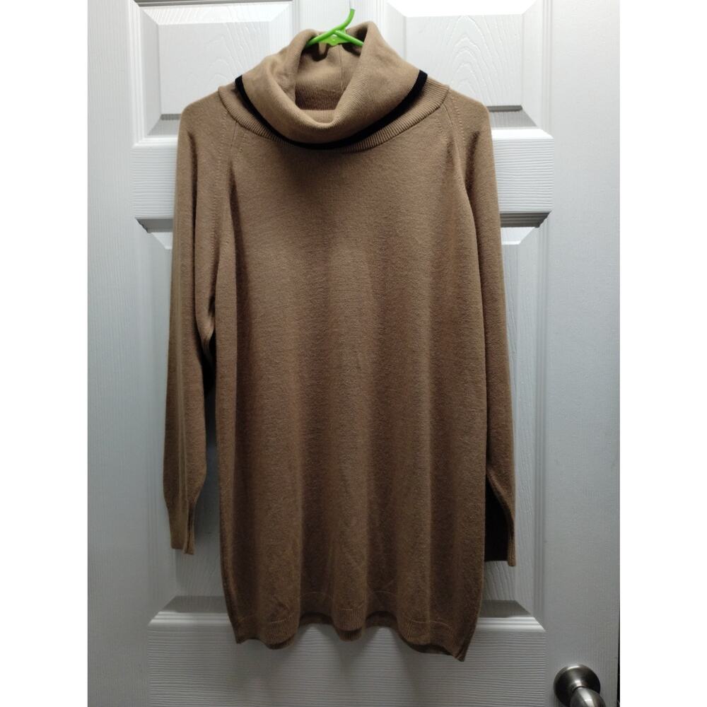 Designers Originals Vintage Womens Size Medium Brown Turtleneck Pullover Sweater